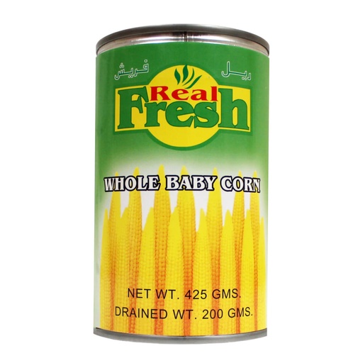 Real Fresh Baby Young Corn - 24x425g