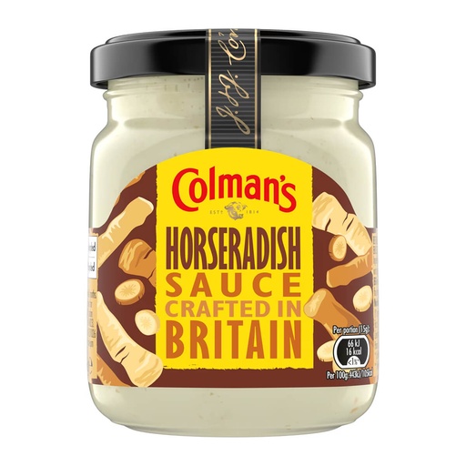 Colman's Horseradish Sauce, UK - 8x136g