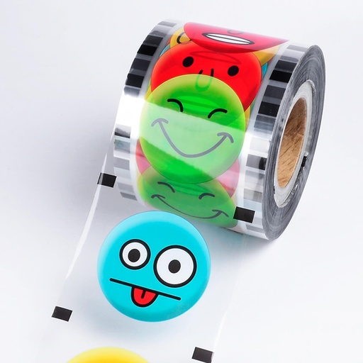 Bubbly Sealing Film With Emoji Design - 4 Rolls x 1pc