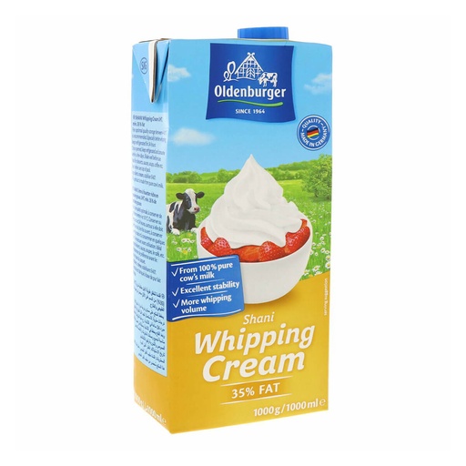 Oldenburger Shani Whipping Cream 35% - 12x1ltr