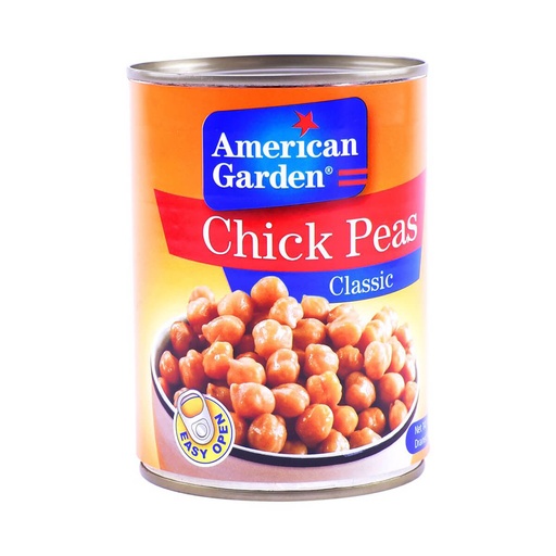 American Garden Chick Peas - 24x400g