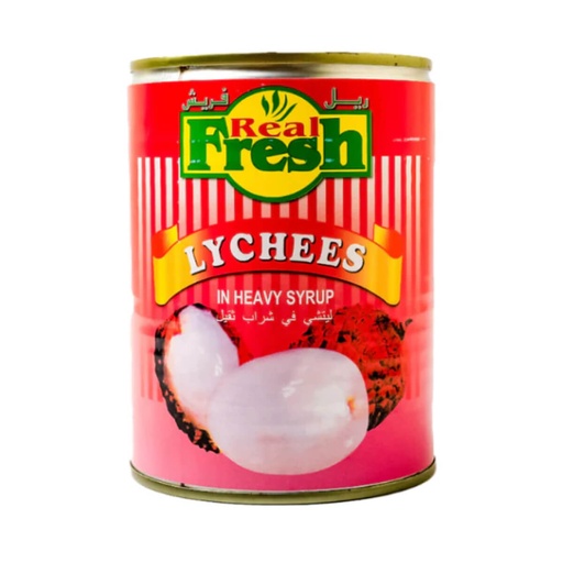 Real Fresh Lychee In Syrup - 24x565g