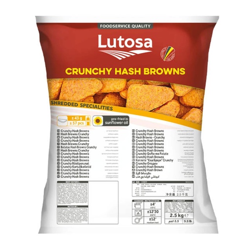 Lutosa Potato Hash Brown Triangular - 4x2.5kg