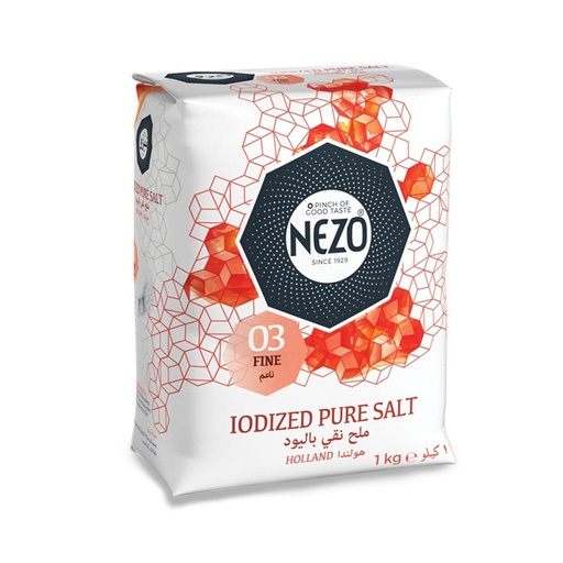 Nezo Red Iodized Salt - 12x1kg