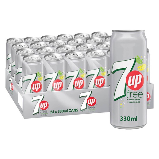 7UP Diet Lime Soft Drink, UAE - 24x330ml