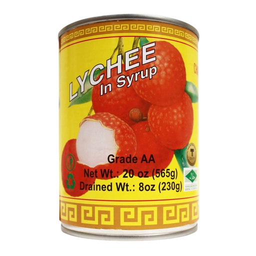 Chaokoh Lychee In Syrup, Thailand - 24x565g