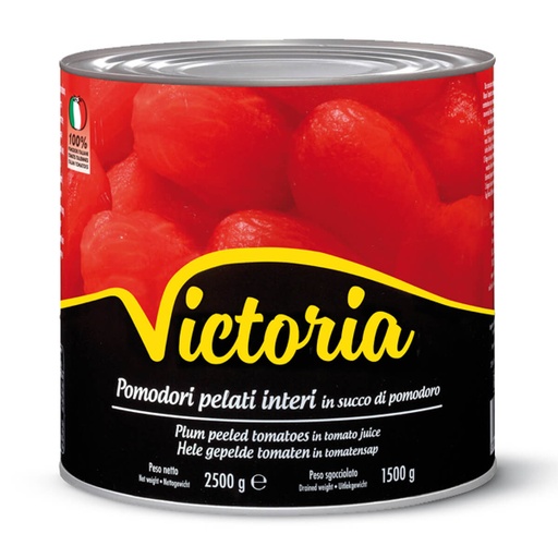 Victoria Whole Peeled Tomato, Italy - 6x2.5kg
