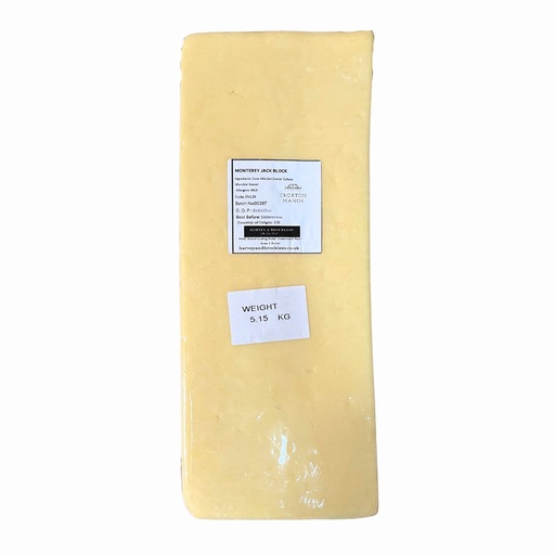 Croxton Manor Monterey Jack Cheese Block - 1x1kg
