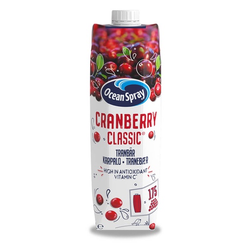 Ocean Spray Cranberry Juice, Slim - 12x1ltr