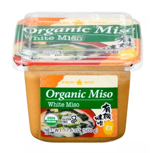Hikari Miso White Organic Miso Paste, Japan - 8x500g