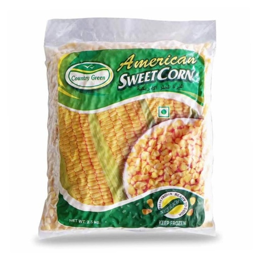 Country Greens Sweet Corn Kernels, Frozen - 4x2.5 kg