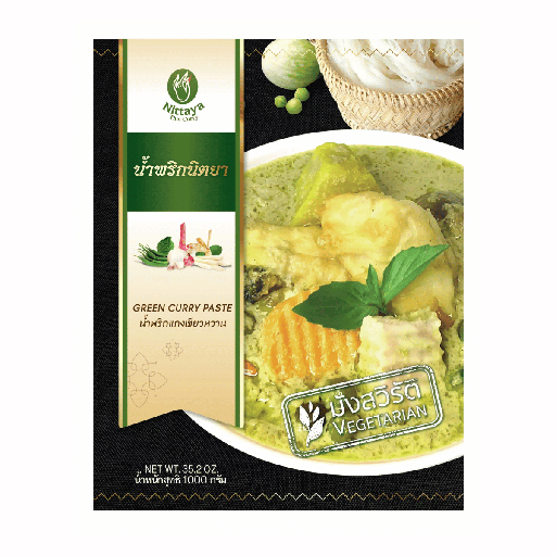 Nittaya Vegetarian Green Curry Paste - 10x1kg
