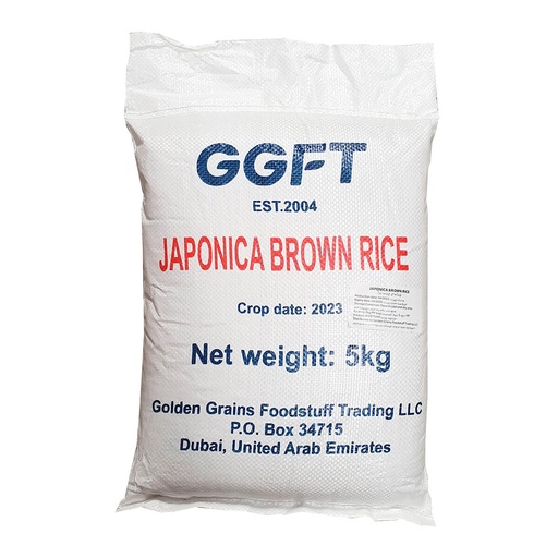 GGFT Brown Japonica Rice, Vietnam - 1x5kg
