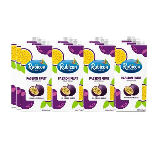 Rubicon Passion Fruit Drink - 12x1ltr