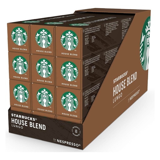 Starbucks Medium House Blend, Lungo Capsules - 12x57g