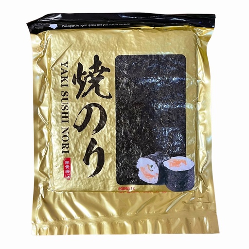 GGFT Gold/Black Sushi Nori CN - 80x140g (50 Sheets)