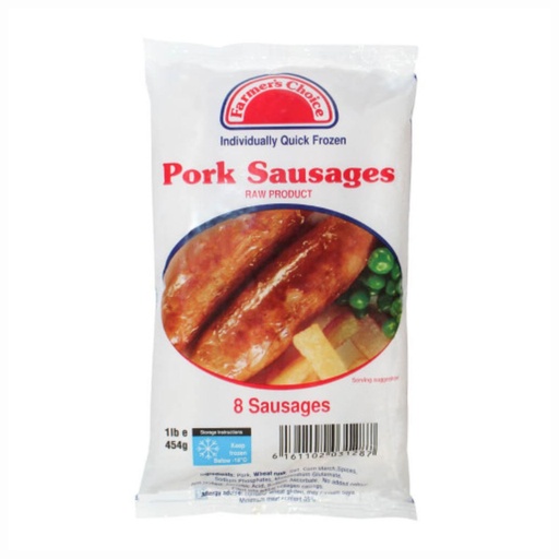 Farmer's Choice Pork Sausages, Kenya - 20x454g