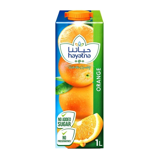 Hayatna Orange Juice, UAE - 12x1ltr