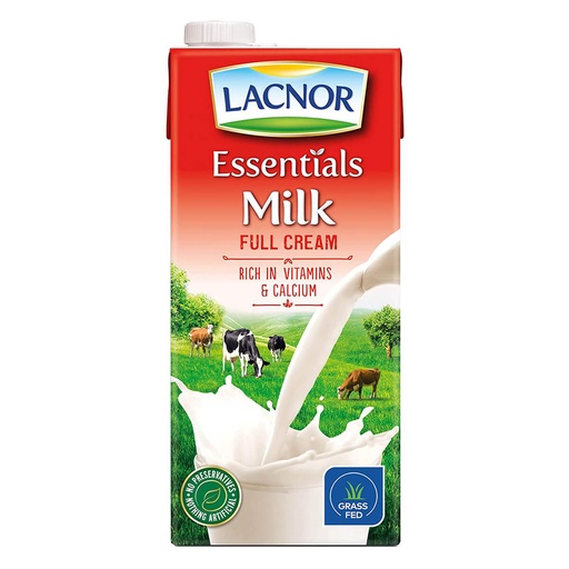 Lacnor Milk Full Cream - 12x1ltr