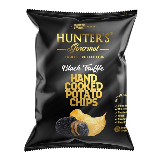 Hunter's Gourmet Black Truffle Chips - 12x125g