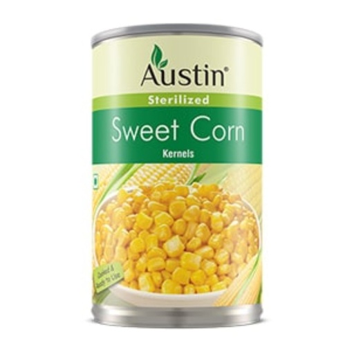 Austin Sweet Corn in Brine, India - 24x400g