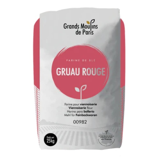 Grands Moulins de Paris Gruau Rouge T45 Wheat Flour - 1x25kg