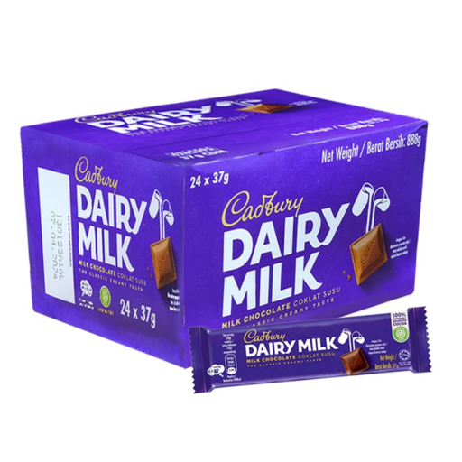 Cadbury Dairy Milk Chocolate Bar - 24x37g