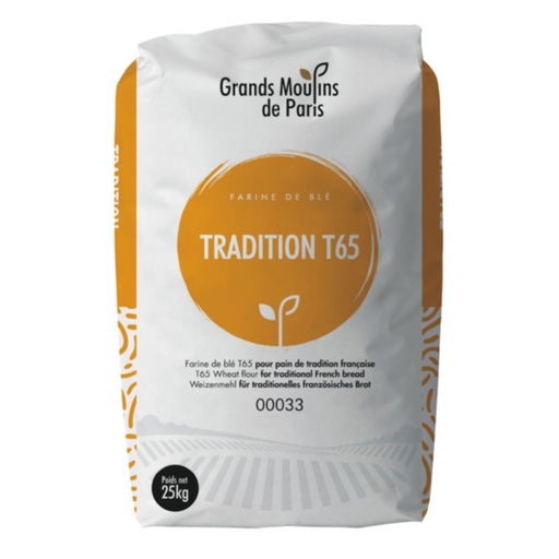 Grands Moulins de Paris T65 Farine De Ble Wheat Flour - 1x25kg