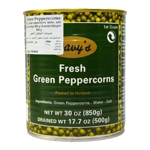 Davy's Green Peppercorn - 1x850g