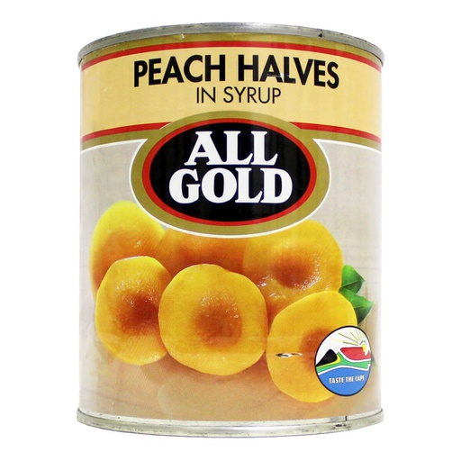 All Gold Peach Halves - 24x825g