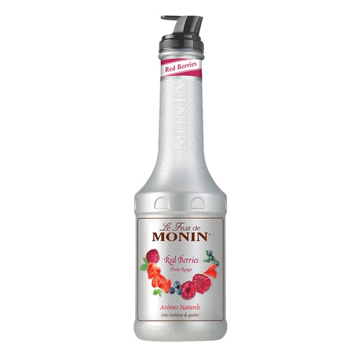 Monin Red Berries Puree Fruit Mix, France - 4x1ltr