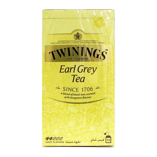 Twinings Earl Gray Tea Bags - 12x25s