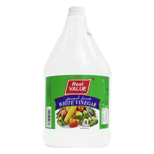 Real Value White Vinegar - 4x1gal
