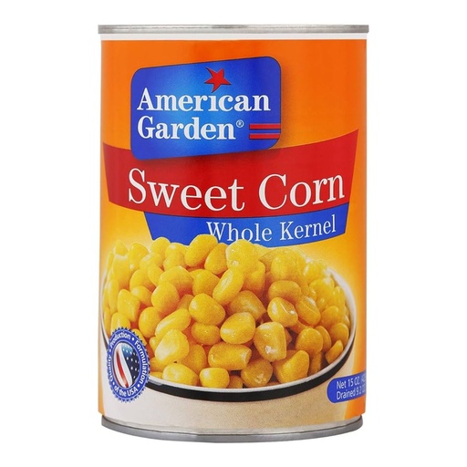 American Garden Whole Kernel Corn - 24x400g