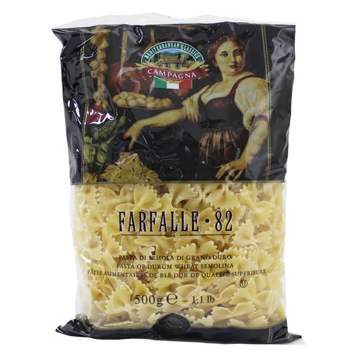 Campagna Farfalle #82 Pasta, Italy - 24x500g